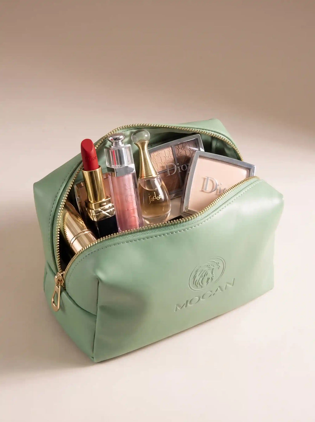 MOCAN mint green travel pouch