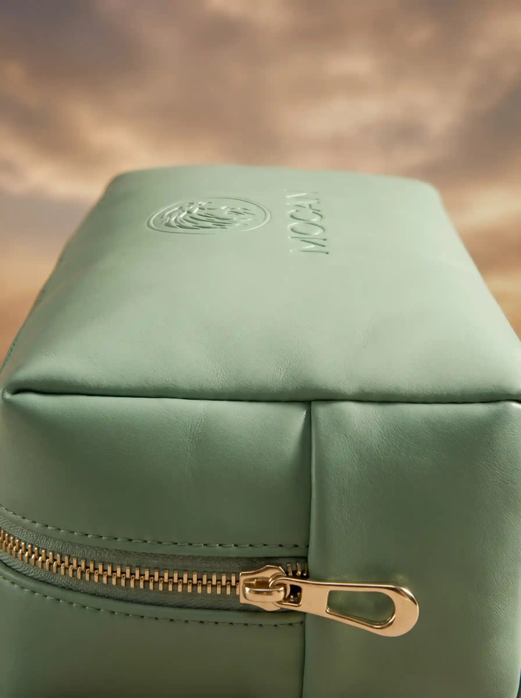 MOCAN mint green travel pouch